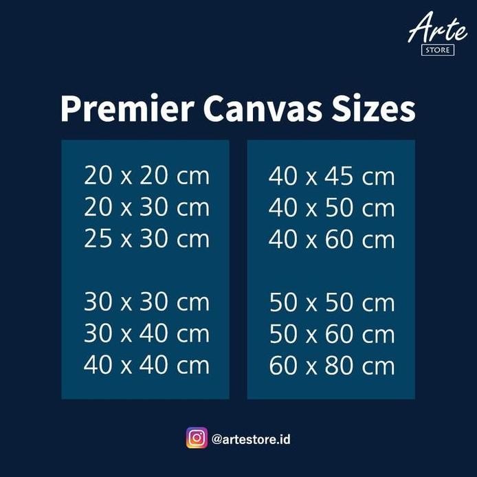 

ready Kanvas Lukis 40 x 50 cm