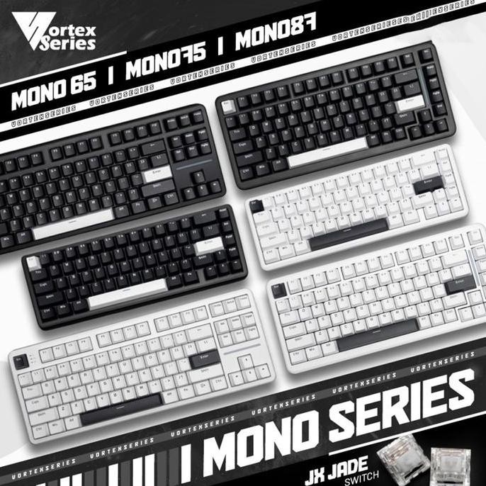 Vortex Series MONO Series MONO 65 / MONO 75 / MONO 87 Hotswappable Mechanicaal Gaming Keyboard