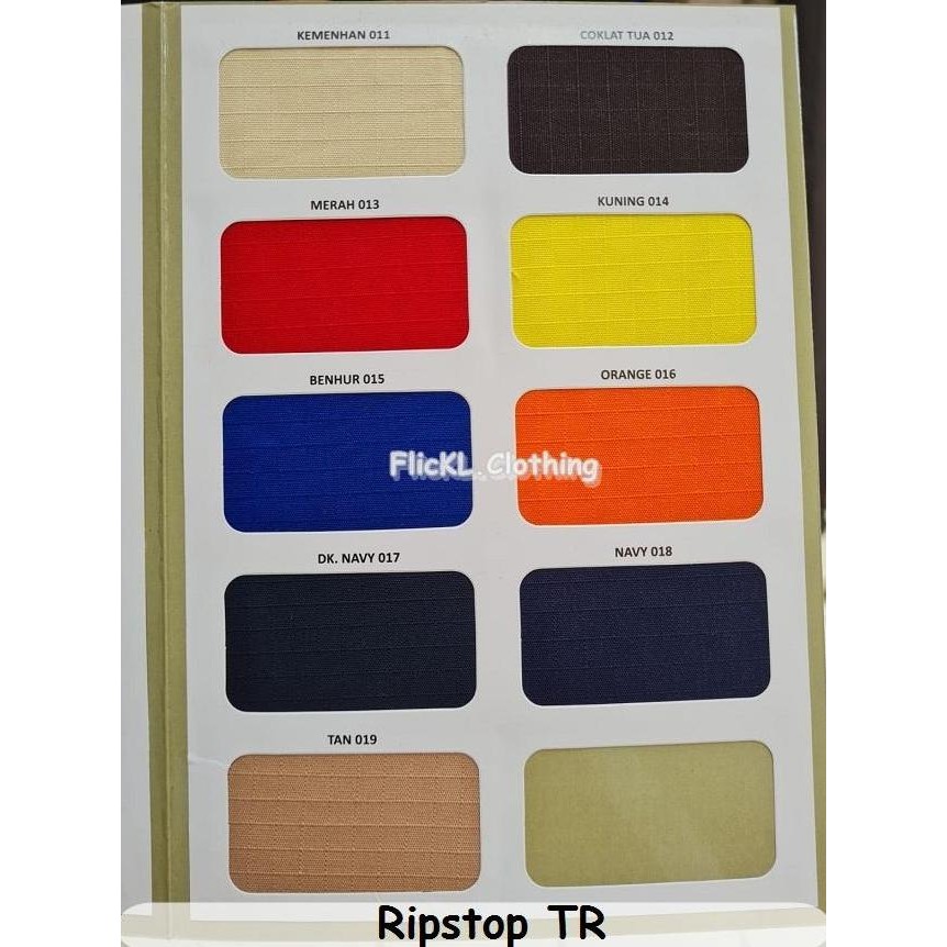 Kain Ripstop TR Serat Kotak Kotak Bahan RIpstop TR Katun murah