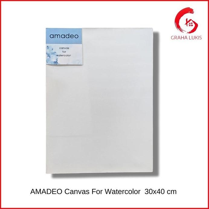 

ready AMADEO Canvas For Watercolor / Kanvas Untuk Cat Air - 30x40cm