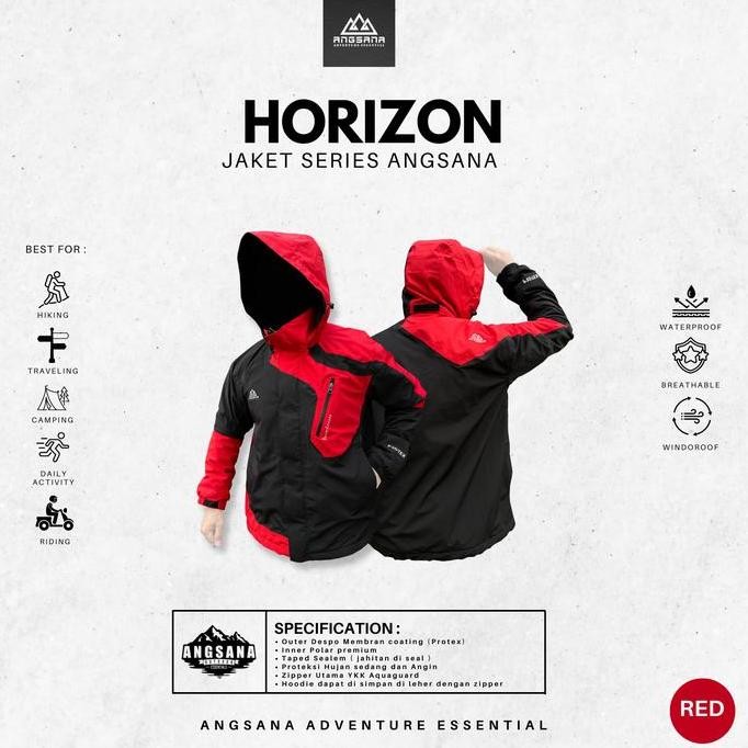 Jaket Waterproof Angsana Seri Horizon Inner Polar Sport