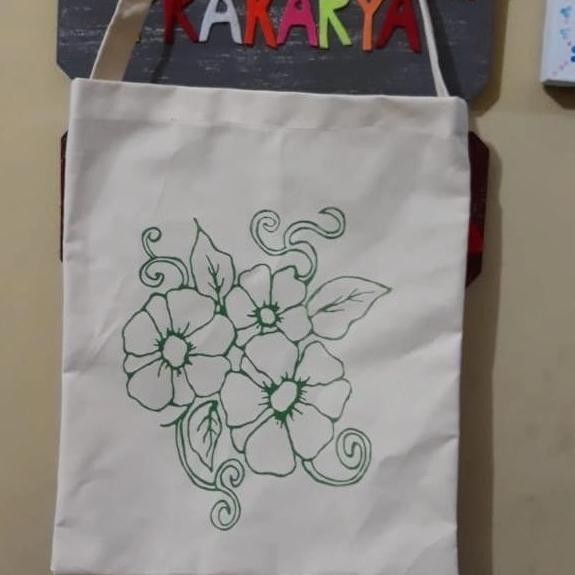 

ready Tas kanvas lukis, Bisa request gambar lain