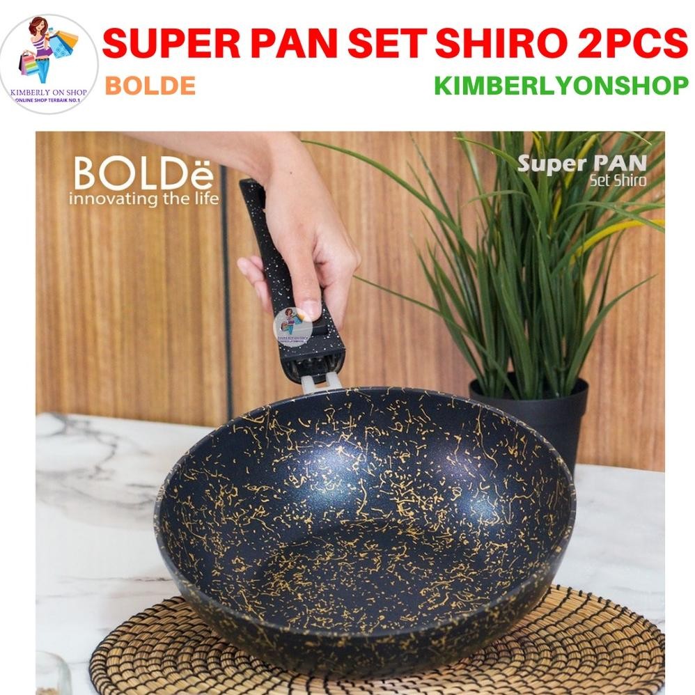 Wajan Teflon Super Pan Shiro Set 2 Pcs Bolde Baru