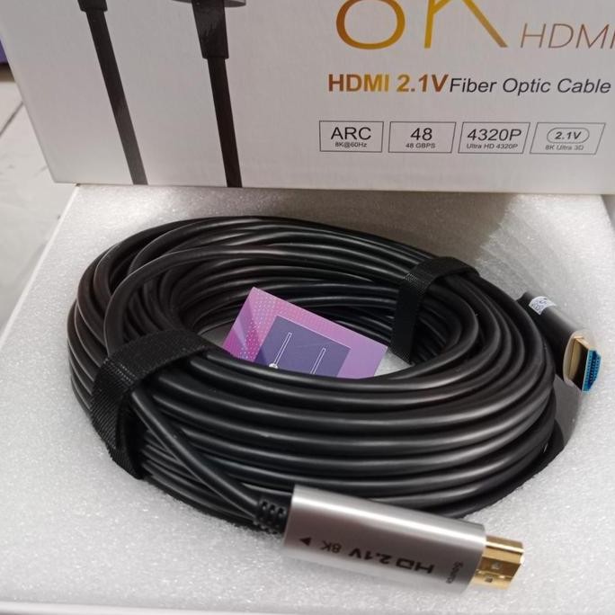 Berkualitas KABEL HDMI FIBER OPTIC / FO / FIBER OPTIK 8K 10M 20M 30M 50M 100M HDMI ACTIVE FO AOV MUR