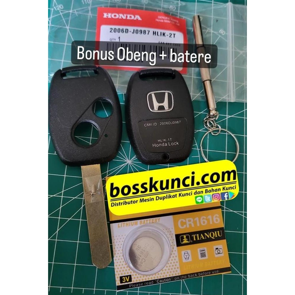 ready Casing Cover Kunci Mobil Honda CRV gen 3 OEM JP