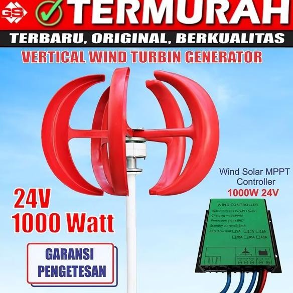 PLTB Generator Wind Turbine Vertical 300W Turbin Angin / Turbin Angin