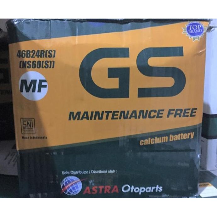 Aki GS ASTRA MF NS60S untuk Timor, Stream, Soluna, Civic, dan sejenis