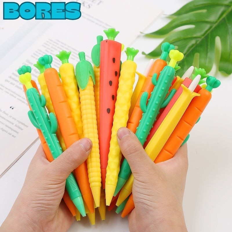 

BORES Mechanical Pencil Vegetables Aesthetic Fancy Wortel Corn Alat Tulis Anak Sekolah Murah Pensil Mekanik Bentuk Sayuran