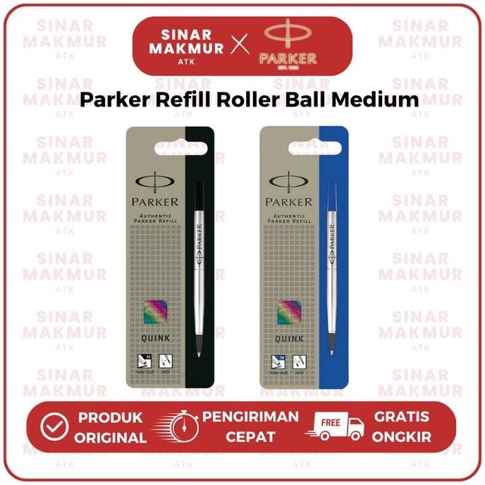 

Refill Roller Ball/Sign Pen Hitam/Biru M/Medium Blister Parker (Pcs) MURAH