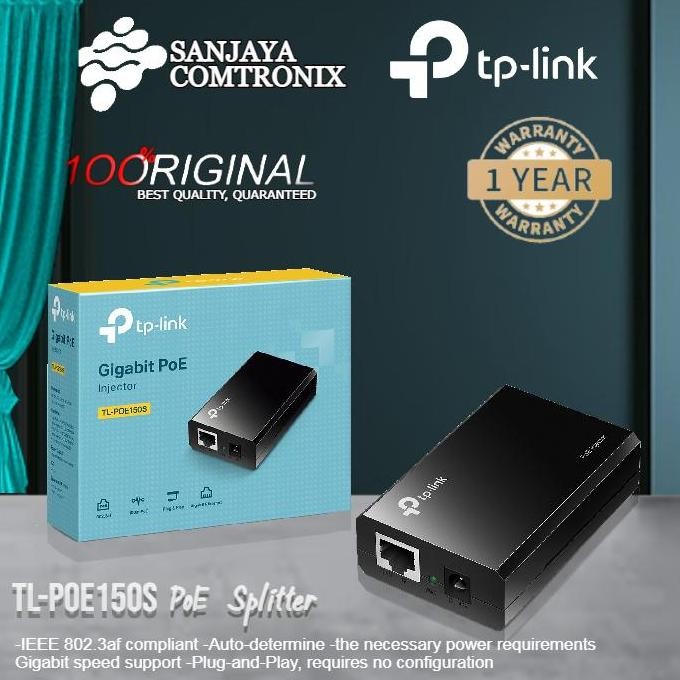 ready !!! TP-Link TL-POE150S  PoE Injector  PoE Adaptor Gigabit