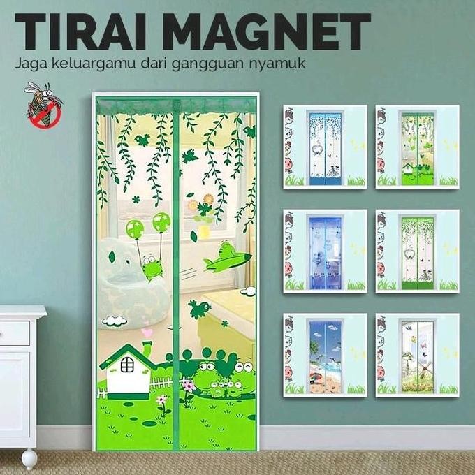 TIRAI MAGNET PINTU KAMAR ANTI NYAMUK /  GORDEN PINTU ANTI NYAMUK murah