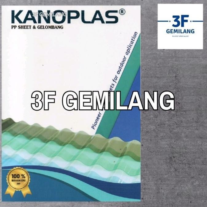 (Expert) Fiber Plastik Penutup Pagar KANOPLAS POLOS 1.2mm Meteran