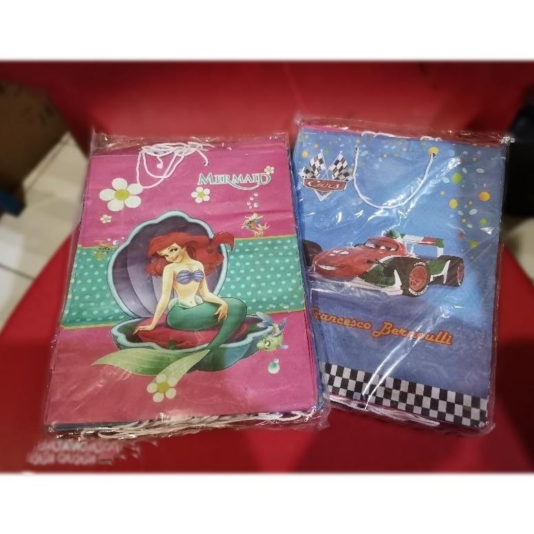

Promo Isi 10Pc Tas Paper Bag Motif Kartun Ulang Tahun Birthday Kecil 17X22Cm