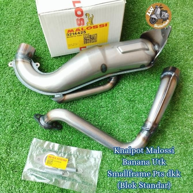 Murah Knalpot Malossi Banana Utk Smallframe Pts Dkk (Blok Standar)