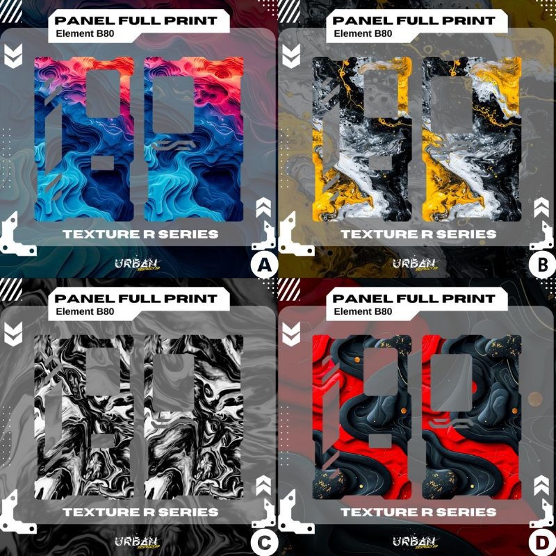 

Dekorasi 3d B80 Colours Element Series By Urban District G3 Garskin Stiker Custom Fullbody Bisa COD