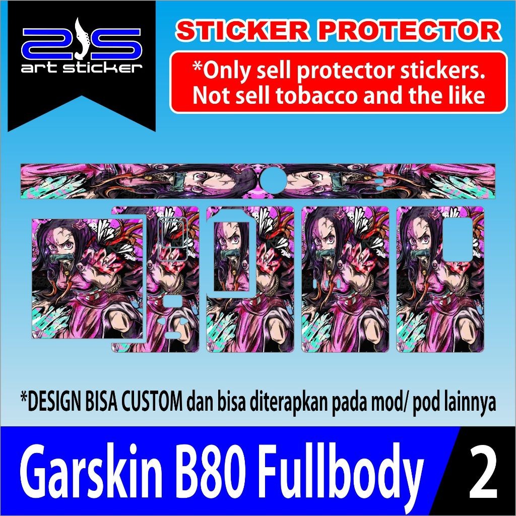 

Stiker B80 Uv Printing Ultramilk Pink Nezuko Garskin Stiker Custom Fullbody Bisa COD