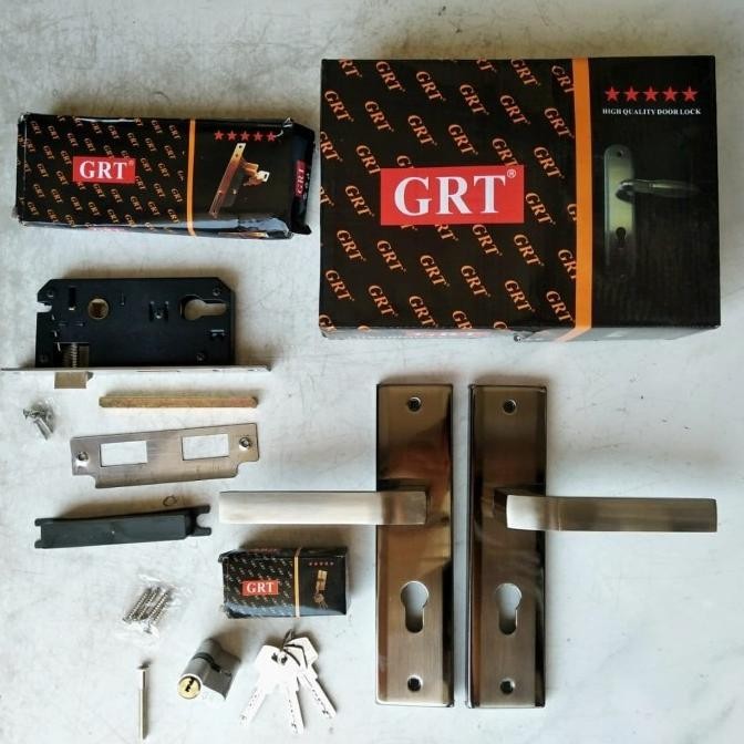 (Expert) Kunci Selot HANDLE PINTU GRT/ SLOT PINTU SATU SET/ HANDLE PINTU RUMAH SET GRT