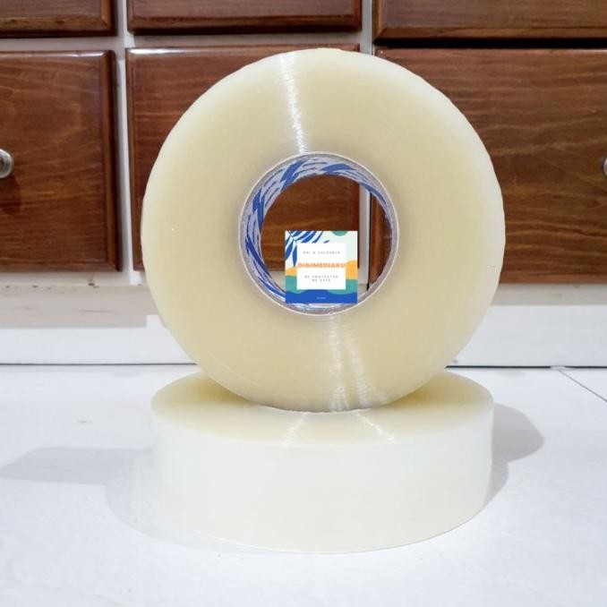 (Expert) Lakban 45mm 500m / Isolasi / Lakban Bening / Lakban Jumbo / Isolasi Jumbo / Plakban