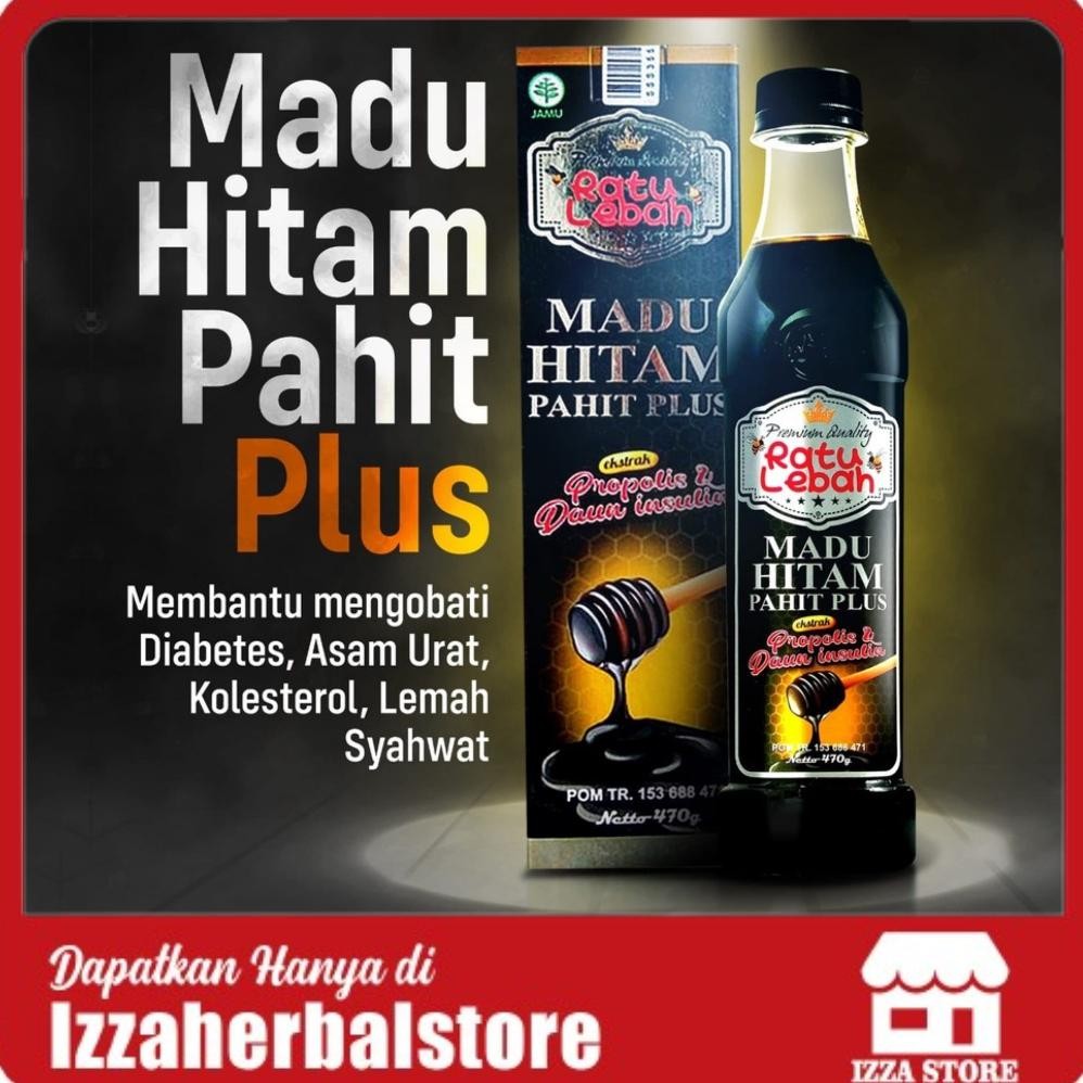 

MADU PAHIT HITAM Propolis Ratu Lebah Original BPOM Madu Asli Isi 470 Gram