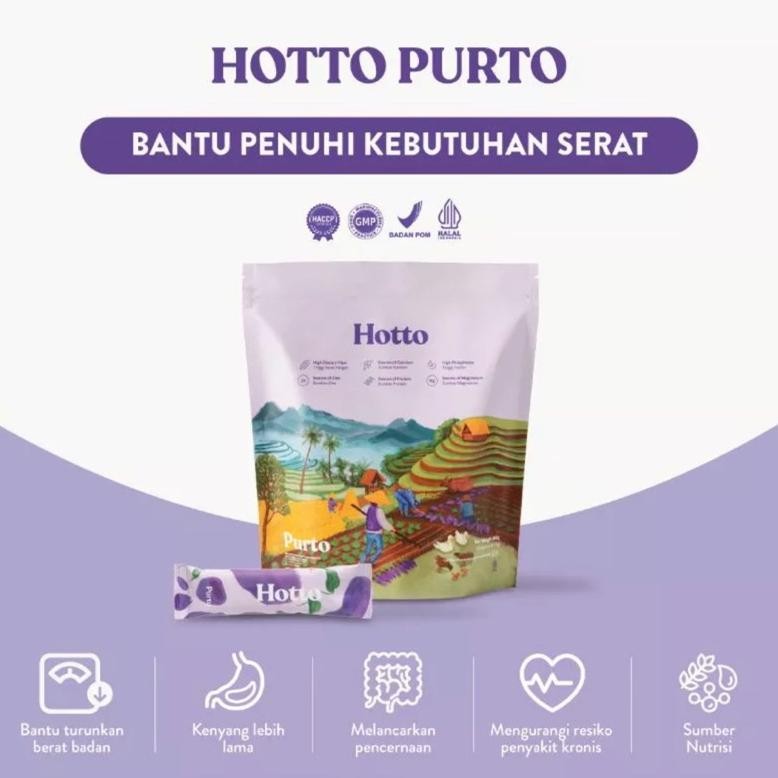 

(Bisa Gosend) HOTTO PURTO 1 POUCH 16 SACHET Ubi Ungu - HOTTO MAME 1 POUCH 12 SACHET Edamame Superfood Meal Replacement Multigrains Pengganti Sarapan Isolate Whey Protein Oat BPOM HALAL