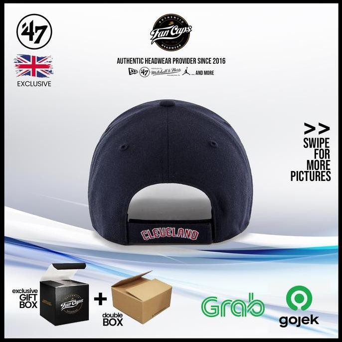 Promo [Original] Cleveland Guardians Dark Navy Mvp Cap | Topi 47