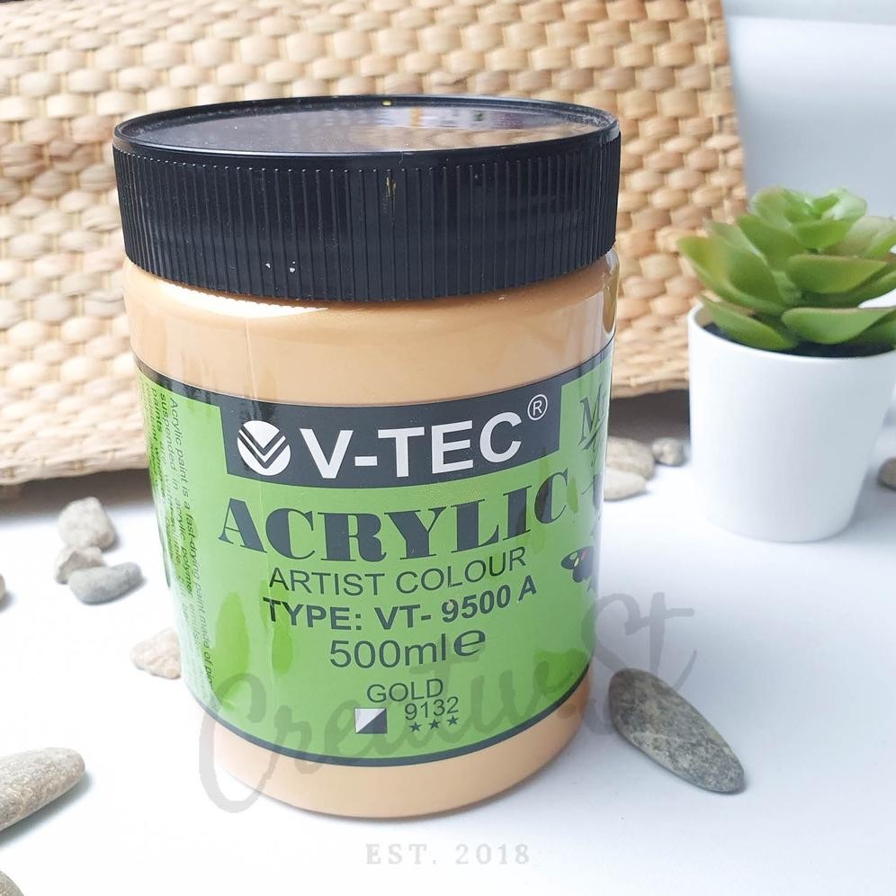 

V-TEC V-TEC Acrylic Paint Botol 500Ml Cat Akrilik 500 Ml Waterproof Permanent Terlaris