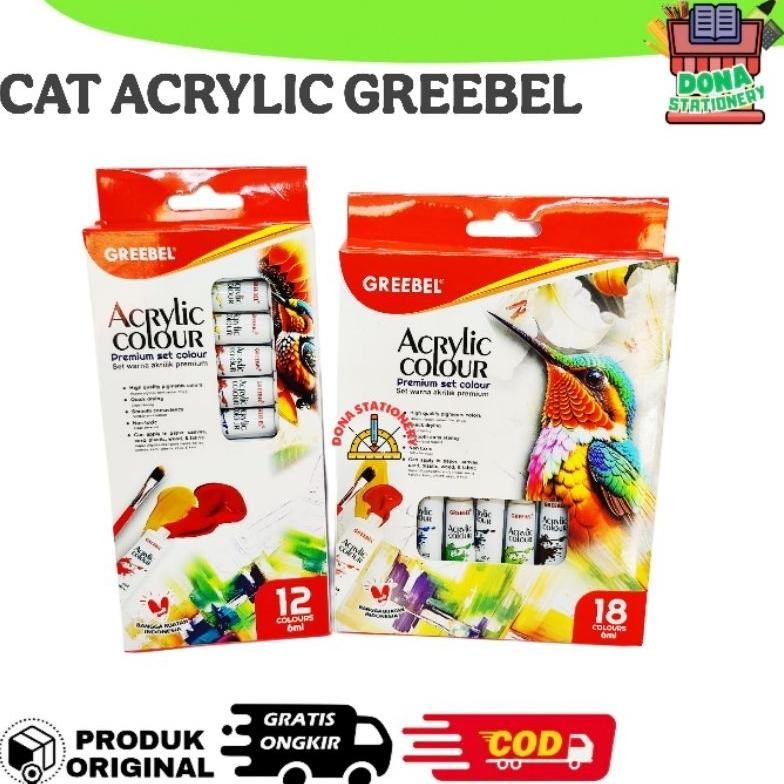 

Cat Acrylic Greebel 12 & 18 Warna | Cat Akrilik Greebel 12 Warna 6 ml Terlaris
