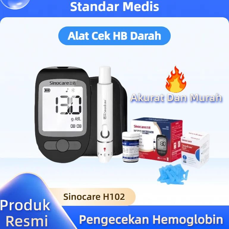 Alat Cek Darah Hemoglobin / Alat Cek HB Sinocare H102 Cek Hemoglobin Tes HB terlaris