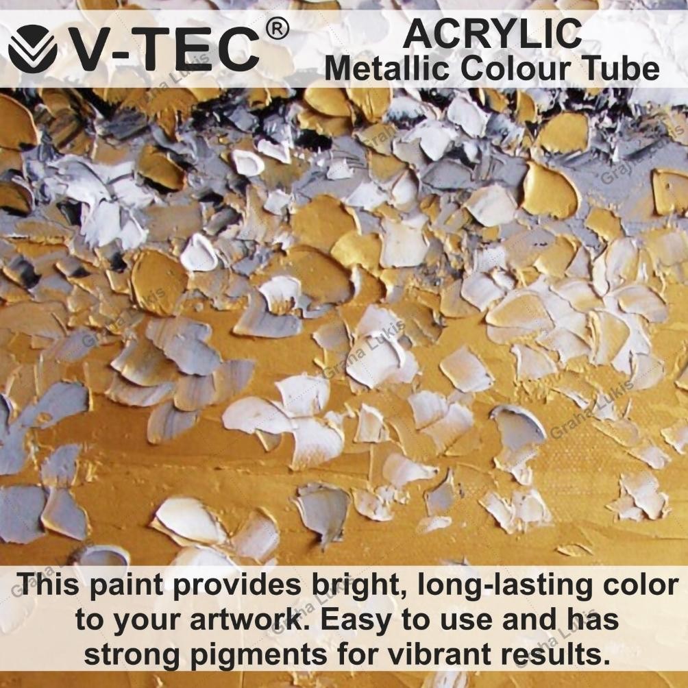 

V-TEC Artist Acrylic Paint 500ml / Cat Akrilik V-TEC 500 ml Gold / Silver Terlaris