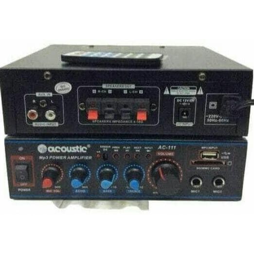 Amplifier Acoustic AC.111 USB,Radio Karauke,AC/DC ENC