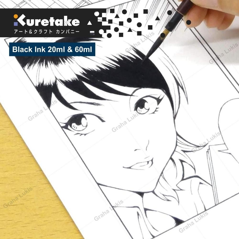 

Kuretake Ink - Black Ink 20ml & 60ml Tahan Air Terlaris