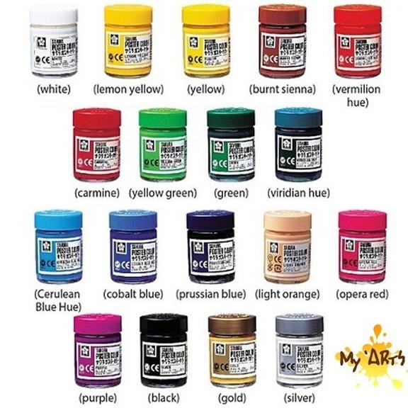 

Sakura Poster Color 15 ml PART 2 Cat Poster Warna Metalik Fluro Terlaris