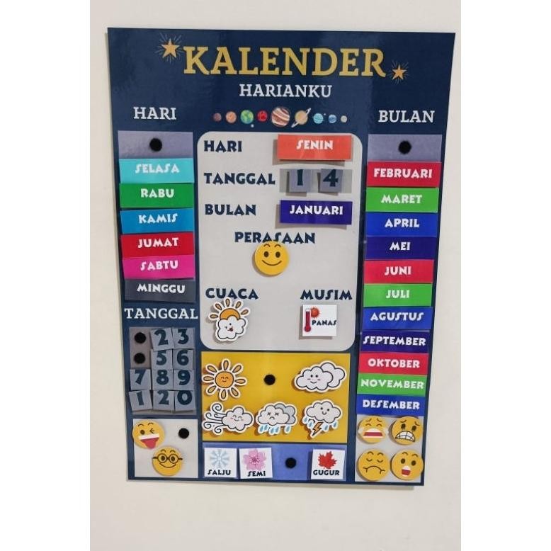 

ASLI KALENDER CABUT PASANG JADWAL BELAJAR ANAK TK HARIAN TAHUNAN