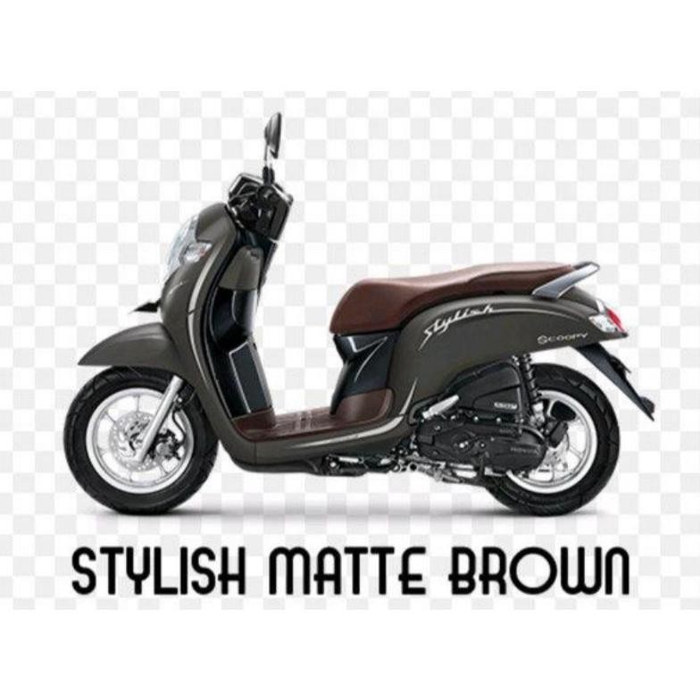 Cover Body Sayap Depan Kiri Kanan Scoopy K93 2017-2020 Matte Brown Coklat Doff Non Ori Original