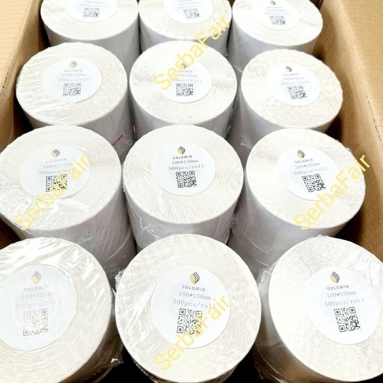 

Label Barcode 100x150MM Goldwin / Sticker Thermal Resi ISI 500 / TERMURAH RB07