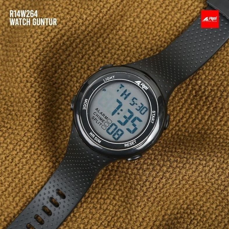 Jam Tangan Digital Pria Guntur Arei Outdoorgear Jam Tahan Air Rei Original RB