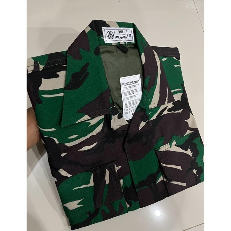 baju pdl velbed warna pembagian anti air,puring,sriting, perekat / baju pdl tni / baju pdl velbed pu