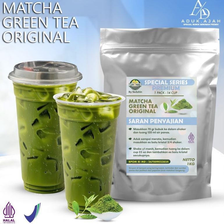 

ASLI BUBUK MINUMAN MATCHA GREEN TEA ORIGINAL 1KG - MINUMAN INSTAN KEKINIAN