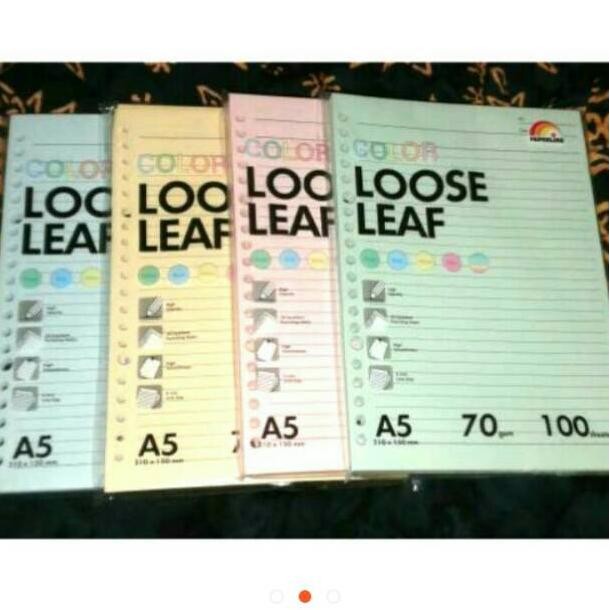 

Isi Binder Warna Bergaris A5 (20ring) & B5 (26ring) RB07