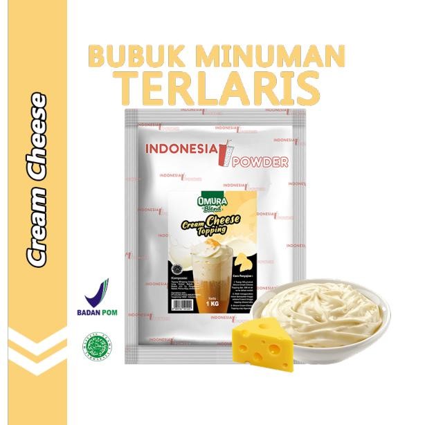 

Baru Topping Cream Cheese Premium 1KG - Toping Krim Keju Bubuk Omura Powder