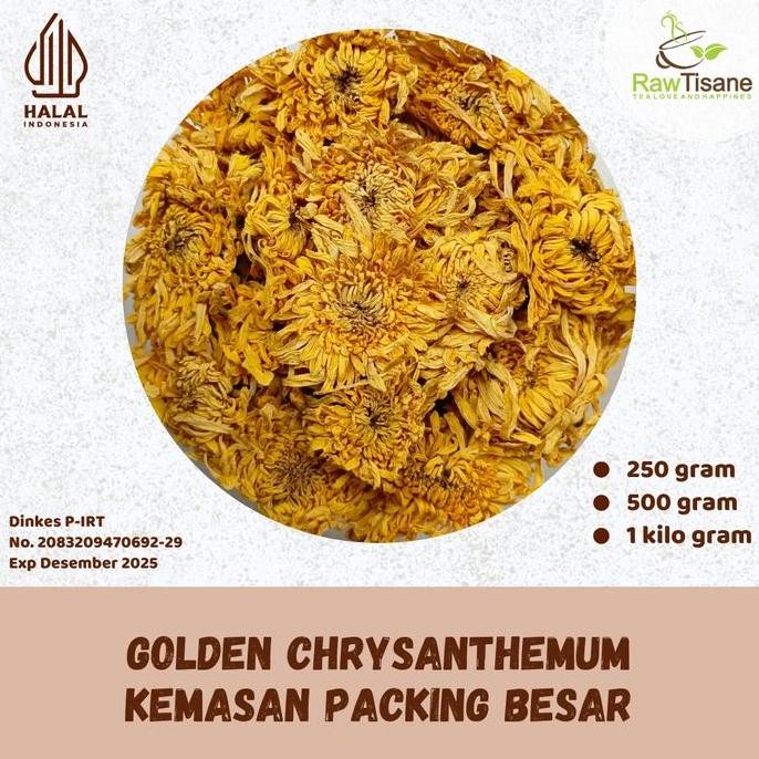 

SALE!!! RAW TISANE Golden Chrysanthemum Flower Tea / Teh Bunga Krisan Emas Isi 1 Kg