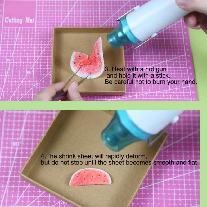 

10pcs/set Shrink Paper Diy Kertas Shrink Heat Shrink Sheets Shrinky Dink Plastic 20x27 Cm RB07