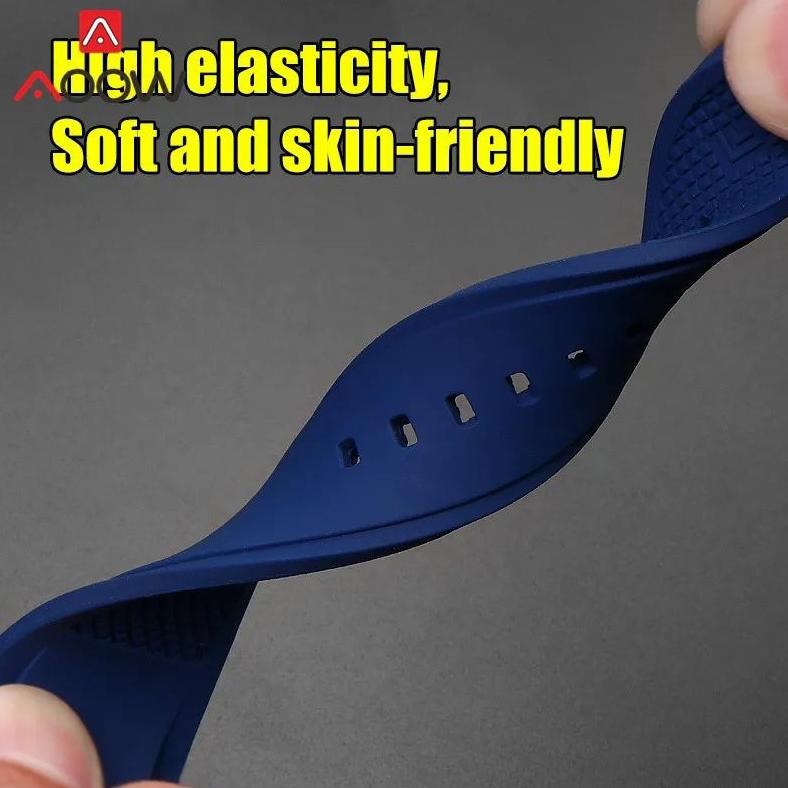 Rubber Tali Jam Guess  W0247G3 W0040G3 W0040G7 Biru Size 22mm Strap For Guess Blue RB