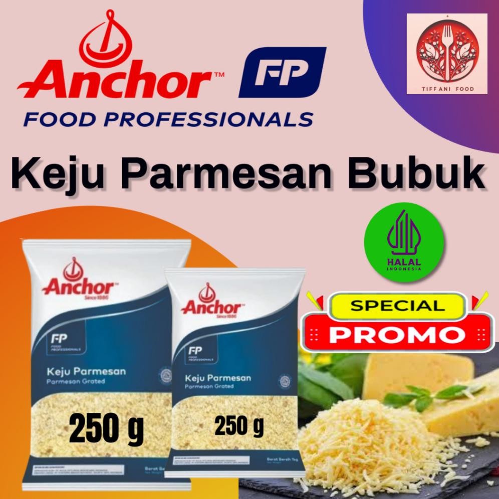 

Baru Keju Parmesan Premium Anchor 250Gr | Keju Parmesan Bubuk Topping Premium