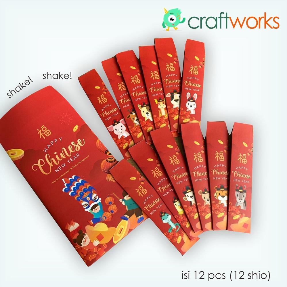 

Baru Angpao Shake Imlek Shio 1 Paket Isi 12pcs Unik Viral