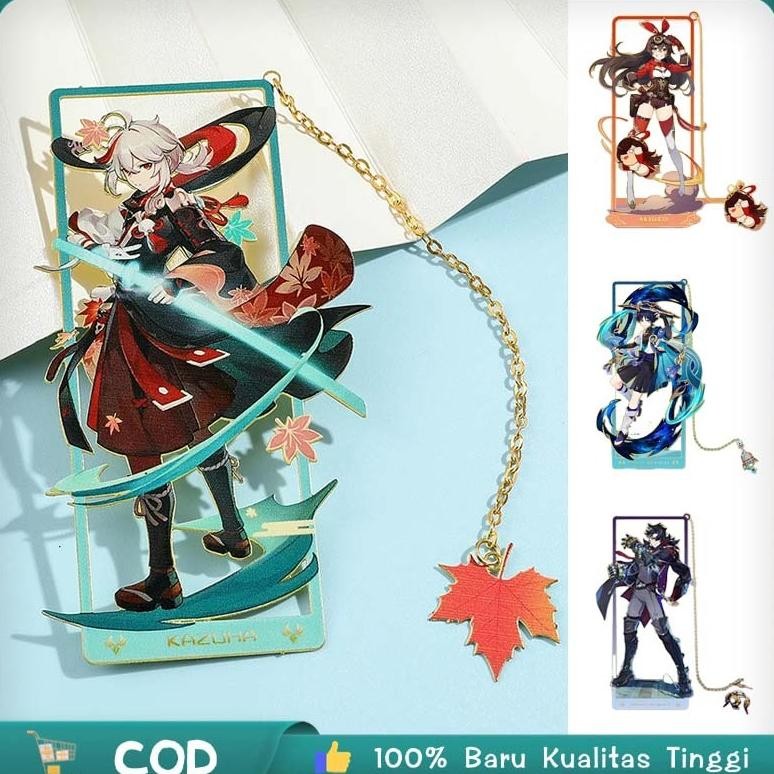 

Pembatas Buku Genshin Impact Bookmark Metal Anime Bookmark Besi Pembatas Buku Anime Bookmark Metal Bertekstur RB07