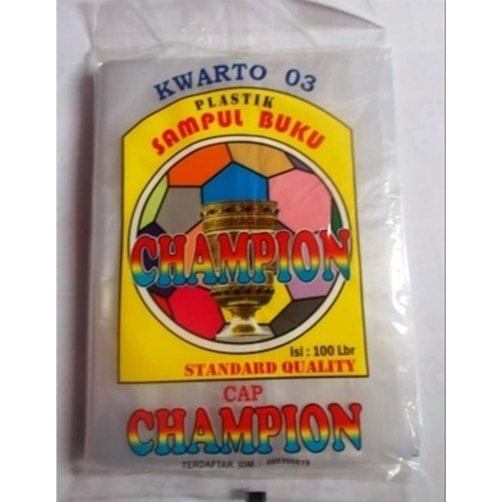 

sampul plastik buku quarto champion cap gajah isi 100 lembar RB07