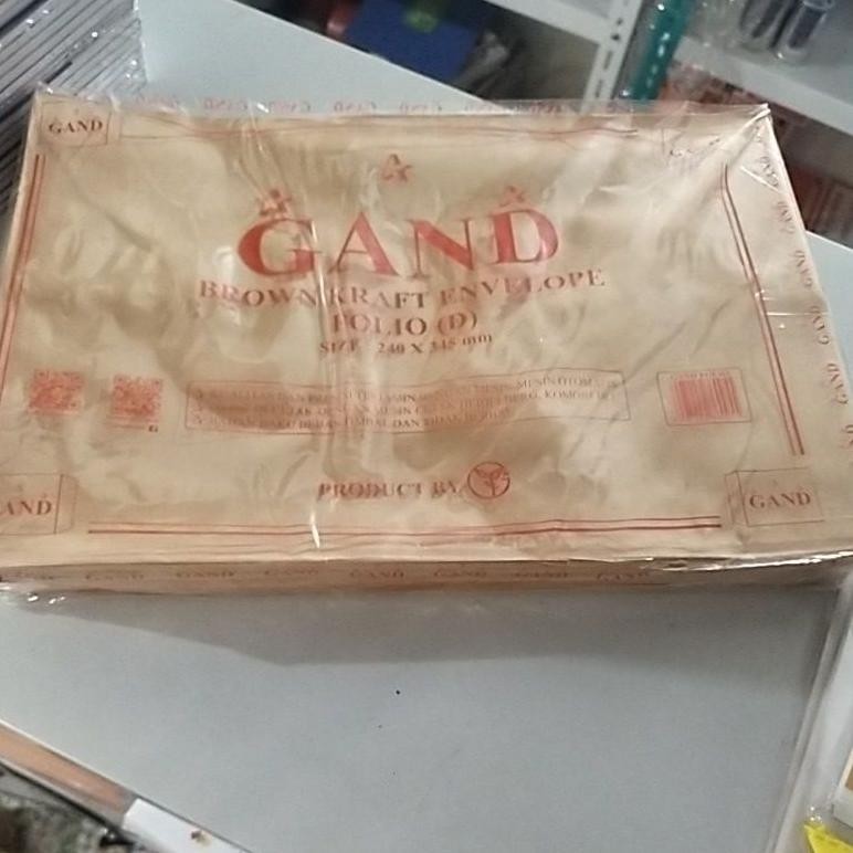 

Amplop Coklat / Samson Besar F4 Folio Gand Non Seal Pack / Pak RB07
