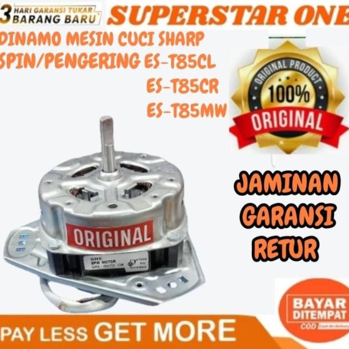 dinamo mesin cuci sharp spin/pengering ES-T85CL/ES-T85CR/ES-T85MW TEB