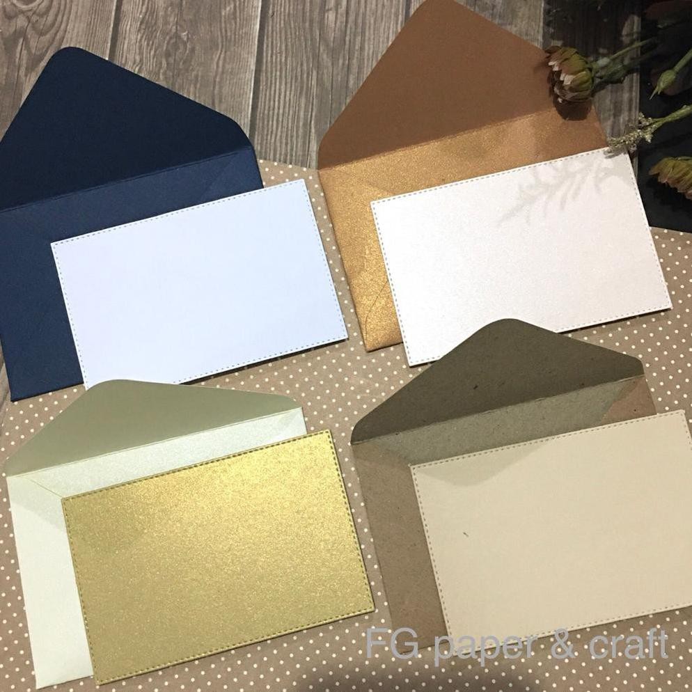 

Amplop dan Kartu Ucapan Polos 5pcs (8x12cm) by fgpaper RB07